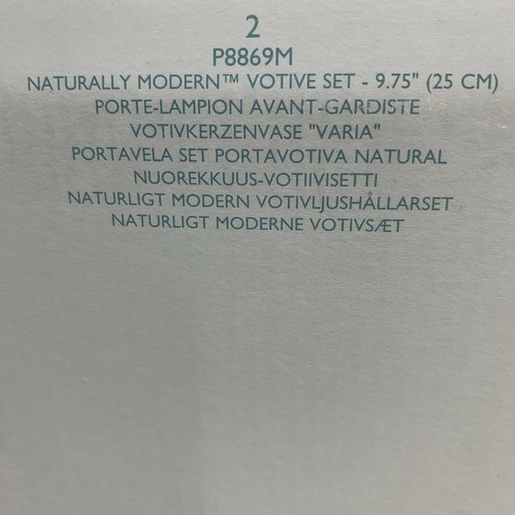 PartyLite Naturally Modern Votive Clear Glass Cand - Picture 7 of 9